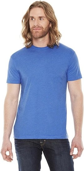 Men's Poly-Cotton Short Sleeve Crew Neck