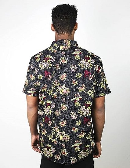 Men's Floral Button Down Shirt