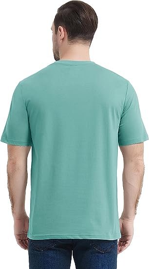 Men's Short Sleeve Crew Neck Cotton Tees Summer Casual Solid Shirts Basic