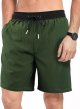 Mens Swimming Trunks with Compression Liner 2 in 1 Quick Dry Beach Shorts with Pockets